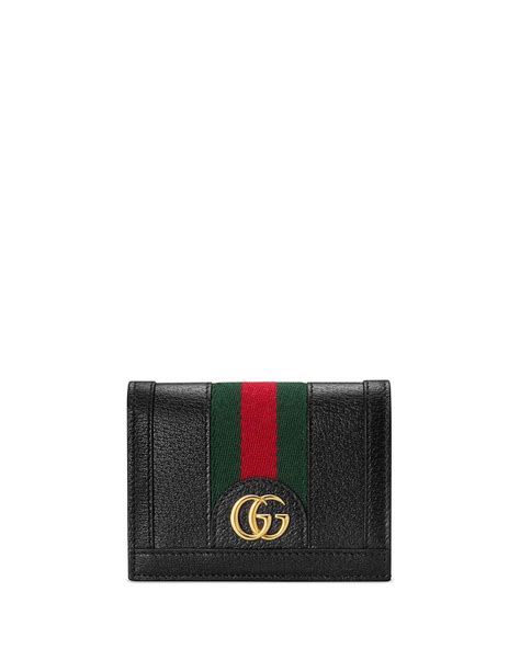 Gucci: Black Ophidia Card Case Wallet 